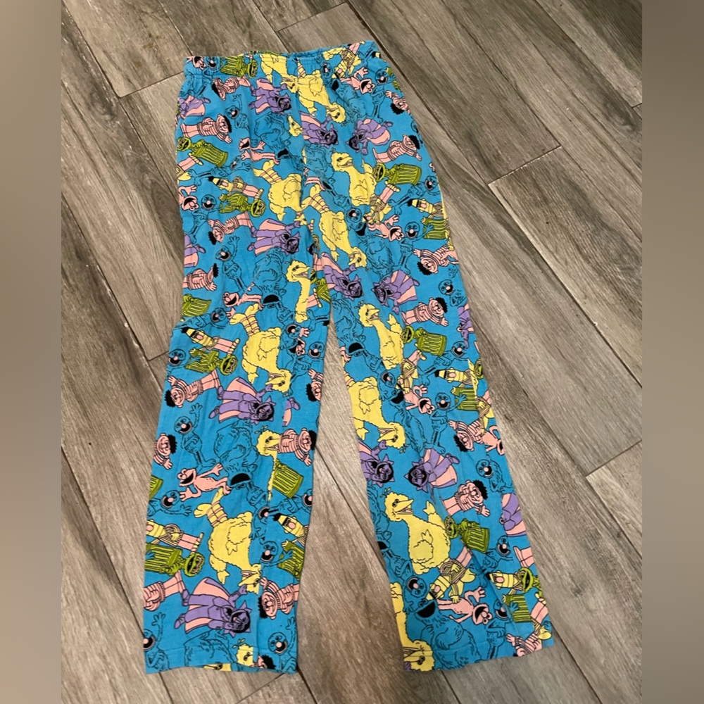 Sesame street stretch waist pajama lounge pants with pockets 100% COTTON MEDIUM